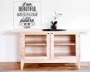 I am Beautiful Quotes Wall  Art Stickers